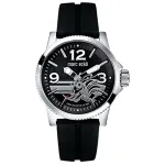 MARC ECKO E08503G1 meeste roostevabast terasest kvartskell 43mm musta sihverplaadiga