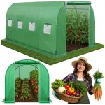LEAN Foil Tunnel Garden Greenhouse for Vegetables Windows Green UV 4.5x2x2 M 9M&sup2;
