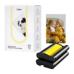 Liene PixCut 4x6 fotopaberi ja tindikasseti komplekt, 72 lehte, l&auml;ikiv, sublimatsioontr&uuml;kk