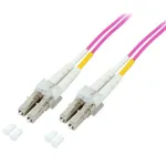 TECHLY OM4 Multimode Fiiberoptiline Paigalduskaabel LC-LC Dupleks 3m Aqua