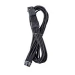 CableMod Universal Pro ModMesh 16-Pin to 16-Pin kaabel, Sleeved, StealthSense - must, 60 cm