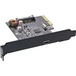 InLine 76660F liidesekaart, PCIe x4, USB 3.2 Gen 2x2 (20 Gb/s), 1x USB-C, madalprofiilne