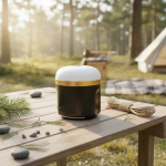 EcoFlow SCLI-B akutoitega telkimislatern, 400 lm, 3600 mAh, USB-C sisend, ABS+TPR korpus, IP54, must/kuldne/valge