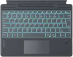 Inateck Surface Pro 8/9/X/11 klaviatuur &ndash; hall, saksa QWERTZ, taustvalgustusega puuteplaadiga