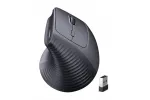 UGREEN juhtmevaba vertikaalne hiir, 2.4 GHz / Bluetooth 5.4, reguleeritav DPI, must