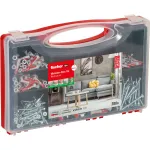 FISCHER kinnituskomplekt Meister-Box XL 210 tk &ndash; sortiment ankruid, kruvisid ja t&uuml;&uuml;bleid