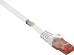 Renkforce RF-5043882 CAT 6 U/UTP patch-kaabel, RJ45, 3 m, valge, halogeenivaba, riivi kaitse