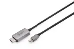 DIGITUS - adapterkaabel - Mini DisplayPort (M) HDMI-le (M) - 1,0 m - toetab 8K 60 Hz - must (DB-340109-010-S)