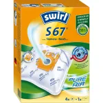 Swirl S67 AirSpace MicroPor Plus tolmuimeja kotid, 4 tk + 1 filter