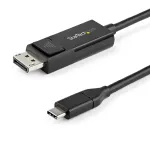 StarTech.com 3.3ft (1m) USB C to DisplayPort 1.2 kaabel 4K 60Hz - Bidirectional DP to USB-C or USB-C to DP Reversible Video adapterkaabel - HBR2/HDR - USB Type C/Thunderbolt Monitor kaabel
