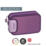 BRUNNEN t&auml;idetud pliiatsikarp Sweet Colour Code lilla 34-osaline, 20,0 x 7,5 cm
