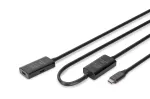 DIGITUS aktiivne USB-C pikenduskaabel - 5G USB 3.2 Gen1 USB-C - USB-C (M/F) - 10 m