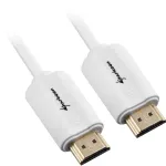 HDMI-kaabel, pistik > pistik (valge, 2 meetrit, HDMI 4K)