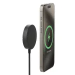 mophie Qi2 Magnetlaadija Nutitelefon Must USB Juhtmevaba laadimine Kiirlaadimine Siseruumides