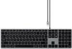 Satechi &otilde;huke W3 klaviatuur kodu jaoks USB QWERTZ saksa must hall