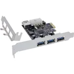 InLine 76662D liidesekaardid/adapterid Sisemine Molex 4-kontaktiline, USB 3.2 Gen 1 (3.1 Gen 1)
