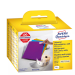 Isekleepuvad eemaldatavad ristk&uuml;likukujulised sildid Avery AS0722540 &mdash; 32 &times; 57 mm, valge, 1000 tk