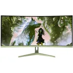 Kumer arvutimonitor Arozzi Nova 34 tolli (86,4 cm) 3440&times;1440 21:9 LED 1 ms Roheline