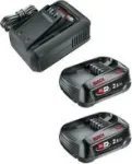 GARDENA 14914-20 stardikomplekt QC AL 18V-44 + 2 x 2,5 Ah SoC t&ouml;&ouml;riista-aku ja laadija 18 V 2,5 Ah liitium-ioon (14914-20)