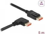 DisplayPort kaabel DeLOCK 8K 60 Hz 5 m isane sirge isasele 90&deg; paremale nurgatud