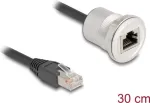 DeLOCK 88187 0.3m Cat5e S/UTP RJ-45 must h&otilde;bedane v&otilde;rgukaabel