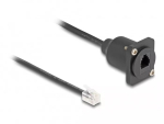 DeLOCK D-Type RJ10 kaabel pistik pistikupessa must 30 cm