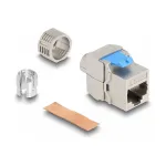 DeLOCK Keystone-moodul RJ45 pesa LSA-le Cat.8.1 t&ouml;&ouml;riistavaba lame metallist