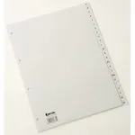 Rexel 25650481 PP vahelehed, A-Z, 24 sakki, A4, pol&uuml;prop&uuml;leen (PP), hall, 226 mm