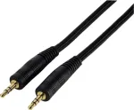 Hama Jack kaabel Plug - Plug, 3,5 mm, Stereo, 1,5 m helikaabel 3,5 mm Must