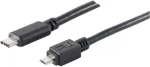 USB-kaabel S/CONN 77145-1.0 USB 2.0 1 m USB C Micro-USB B Must