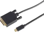 Video kaabli adapter S/CONN 10-58045 3 m DVI-D USB USB-C must