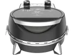 Elektripitsaahi SIMFER MKE0-P &mdash; 1100 W, 80&ndash;300 &deg;C, 30 min taimer, eemaldatav 33 cm pitsakivi, must
