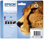 Epson Multipack 4 v&auml;rvi T0715 DURABrite Ultra tint, standardtootlikkus, must, ts&uuml;aan, magenta, kollane, 7.4 ml, 5.5 ml, 1 tk, mitmikpakend