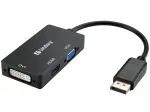 Sandberg Adapter DP>HDMI+DVI+VGA, 0,19 m, DisplayPort, VGA (D-Sub)+ HDMI + DVI, Isane, Emane, 3840 x 2160 pikslit