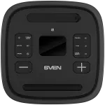 K&otilde;lar Party Box SVEN PS-1250, must (300W, TWS, IPx4, Bluetooth, FM, USB, microSD, LED-ekraan, 13500mAh)