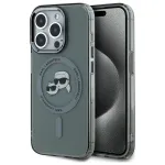 Karl Lagerfeld KLHMP15XHLSKCK iPhone 15 Pro Max 6,7 inch k&otilde;va kate IML metallist Karl & Choupette pea MagSafe must