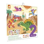 Janod My Arts & Crafts Dinosauruste korduvkasutatav kleebisekomplekt v&auml;ikelastele 2+