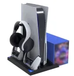 iPega P5013 Laadimis- ja jahutusjaam PS5 ja PS5 kontrollerile, must