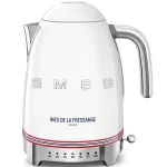 Smeg Electric Kettle KLF04IDFEU 1.7L, White, Ines de la Fressange