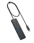 USB-jaotur Anker Ultra &otilde;huke A8309G11 &mdash; USB USB-C host, 3&times; USB 3.2 Gen 1 Type-A, kompaktne 103&times;30&times;10 mm, must