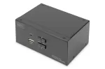 DIGITUS 2-pordine DisplayPort DualView 60 Hz 4K 60 fp mitmeplatvormiline tugi