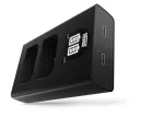 Newell DL-USB-C Dual Channel Charger for Olympus BLX-1 Batteries