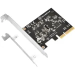 SilverStone SST-ECU07 PCIe 3.0 x4 USB 3.2 Gen 2x2 adapterkaart, 1x sisemine USB-C, madalprofiilne