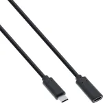 USB 3.2 Gen.2x2 pikenduskaabel InLine 35771 1m USB-C isane/emane must