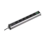 Bachmann 300.008 toitepikendusjuhe 2 m 6 AC pistikupesa(d) Must, Hall