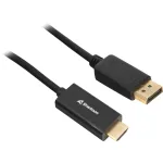 DisplayPort-HDMI-adapter Sharkoon 4K 60Hz, 1 m kaabel