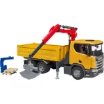 M&auml;ngu ehitusveok BRUDER Scania Super 560R kraana ja 2 kaubaalusega
