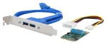 EXSYS EX-48010-3 Mini PCIe USB 3.2 Gen 1 kaart kahe pordiga (NEC)