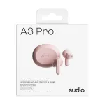 Sudio A3 Pro t&otilde;elised juhtmevabad Bluetooth-k&otilde;rvaklapid aktiivse m&uuml;rasummutusega, roosa A1PROPNK