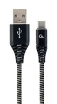 Gembird CC-USB2B-AMCM-2M-BW USB-kaabel USB 2.0 USB A USB C Must, Valge